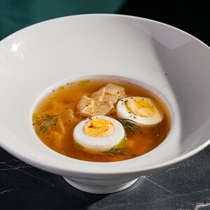 Куриный суп с домашней лапшой