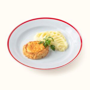 Мясная ватрушка с картофельным пюре