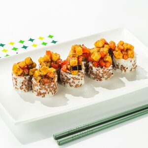 Ролл с баклажаном и тофу