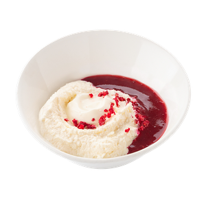 Творог с ягодным муссом