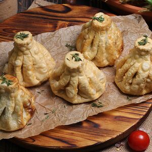 Хинкали свинина-говядина жареные