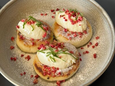 Сырники с ванильным кремом