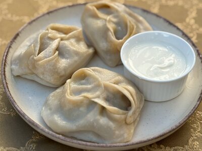 Манты с курицей на пару