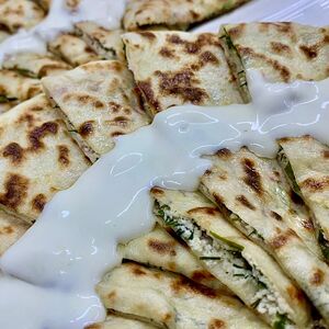 Далян с сыром и зеленью 