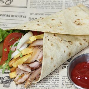 Խոզի շաուրմա լոշիկով