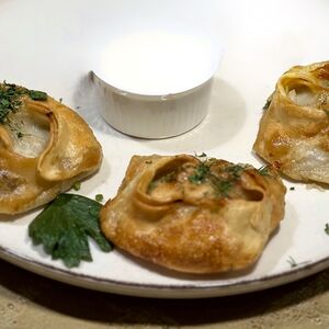 Манты с говядиной жареные 