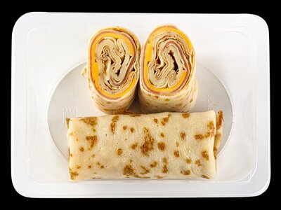 Блинчики с ветчиной и сыром