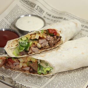 Խոզի շաուրմա լավաշով