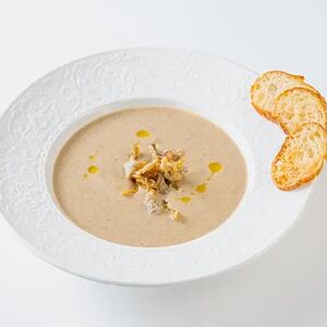 Суп грибной с гренками