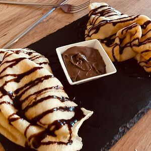 Блинчики с ореховой пастой