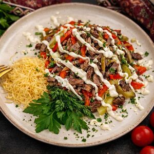 Салат с языком