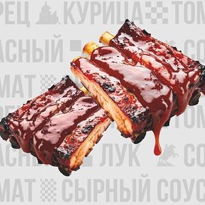 Ребра в соусе кола-перец