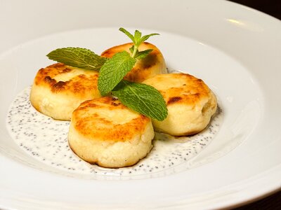 Сырники с маковым кремом