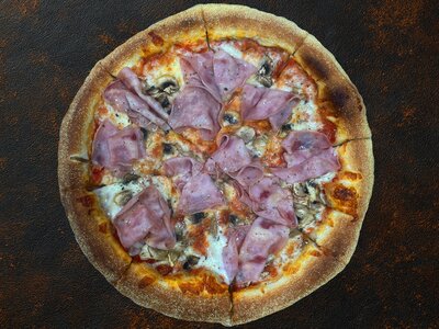 Пицца Ветчина и грибы 