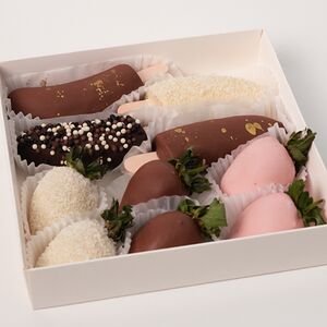 Набор из клубники и бананов в шоколаде №41