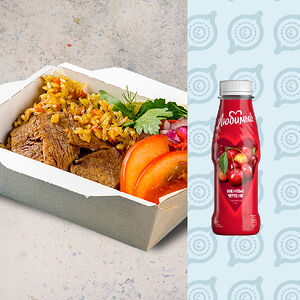 Плов мини и сок Любимый