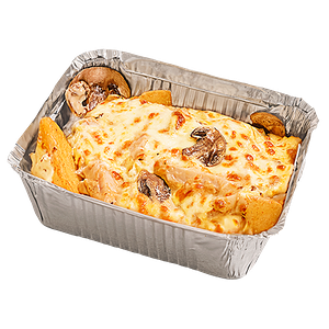 Гратен с курочкой и грибами