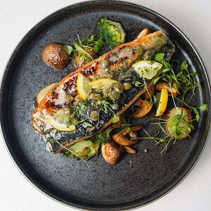 Пикката из макрели с овощами