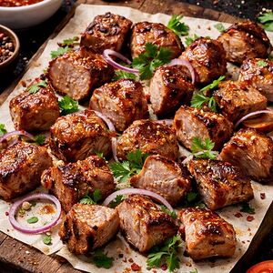 Шашлык из свиной шеи