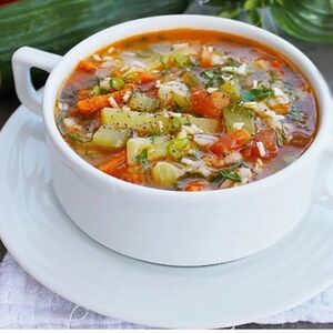 Суп перловый постный с овощами