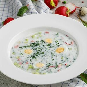 Окрошка на кефире 