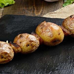 Картофель бэби на углях