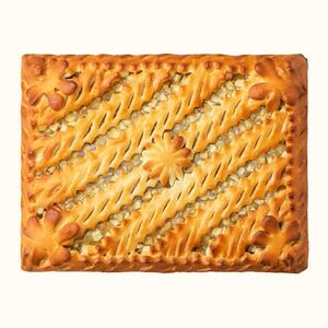 Пирог с яблоком и грушей