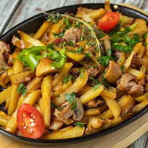 Шипящая сковородка