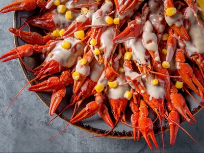 Раки в кукурузных сливках