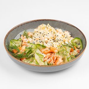 Авторский Оливье с ростбифом/форелью на выбор