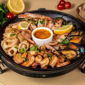Сковородка морских деликатесов
