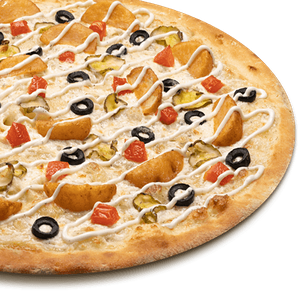 Пицца Постная с соусом Тартар