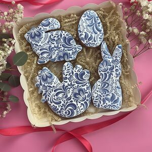 Пасхальный пряничный набор Гжель