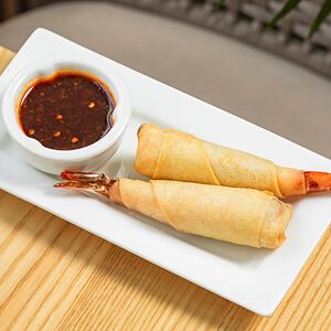 Спринг-роллы с креветкой и цыпленком 