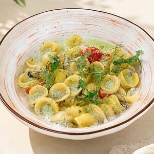 Паста орекьетте с морепродуктами