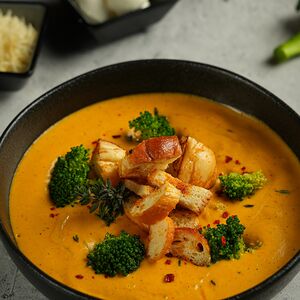 Պանրային կրեմ ապուր