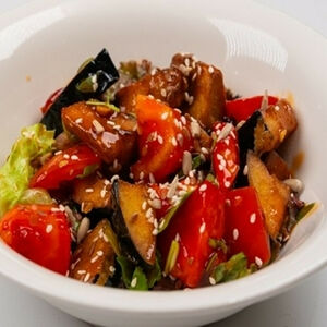 Салат из жареных баклажанов