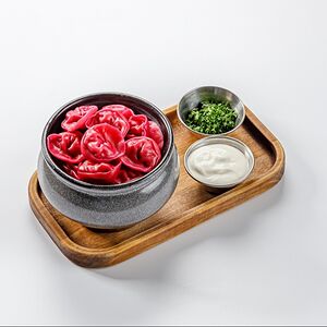Пельмени  с тунцом и сливками