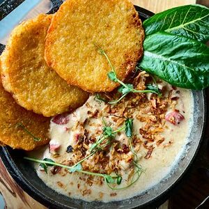 Драники с мачанкой