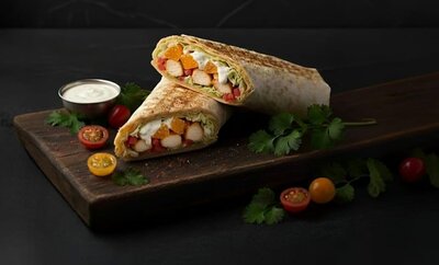 Шаурма Новогодняя с мандарином L