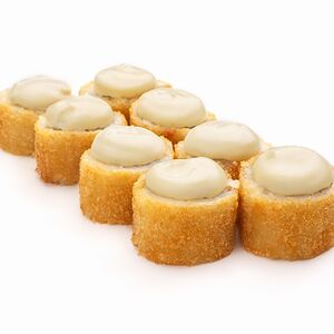 Цезарь темпура с жареным лососем