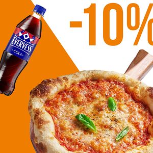 Маргарита с воздушным бортом 23 см и Evervess Кола 0,5