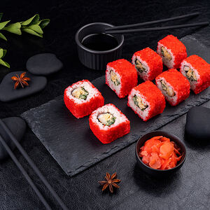 Ролл Калифорния с креветкой