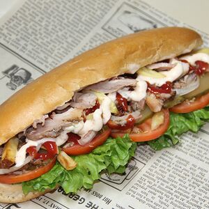 Խոզի շաուրմա հացով