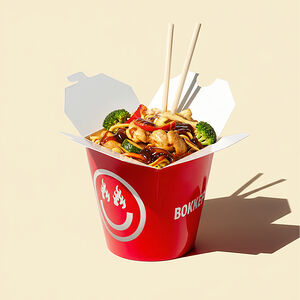 Вок курица сливочная