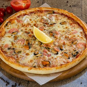 Пицца Моритини с морепродуктами