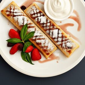 Կրեպ կաթնաշոռով և չամիչով