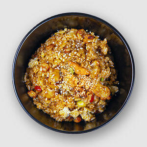 Рис по-китайски с курочкой и пикантным соусом