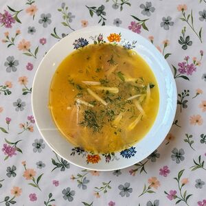 Суп сырный с горбушей