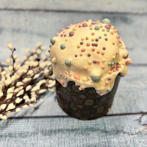 Кулич сдобный творожный с изюмом 200 г